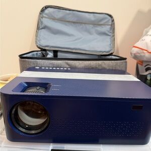 BRAND NEW!!! Jifar H6 4K Projector 1080P UHD Navy w/ 120” projector screen